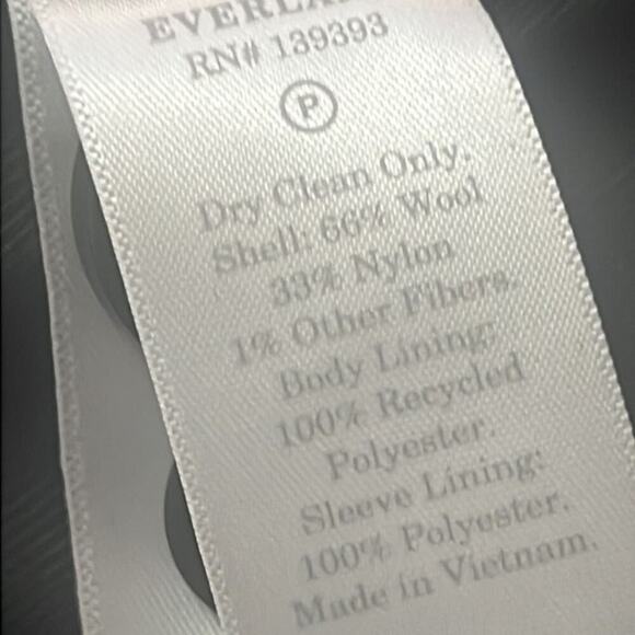 EVERLANE GLEN PLAID OVERSIZE BLAZER SIZE 10 - Picture 9 of 11